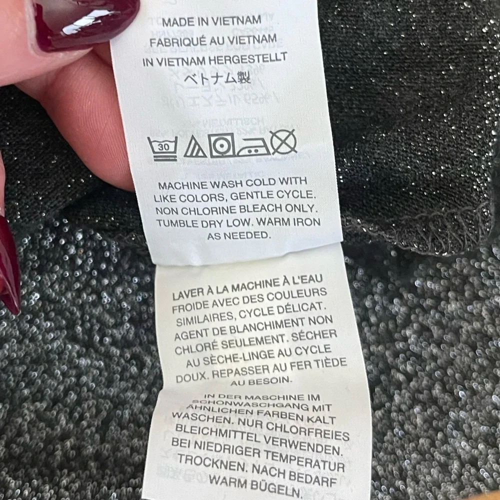 J.Crew Metallic Silver Scoop Neck Tank Top – Shimmery Sparkle, Size Small - Picture 8 of 9